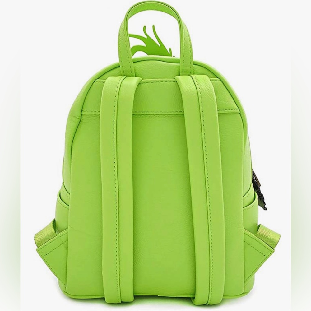 Loungefly Dr. Seuss the Grinch Faux Leather Mini Backpack and Wallet Set - Picture 6 of 12